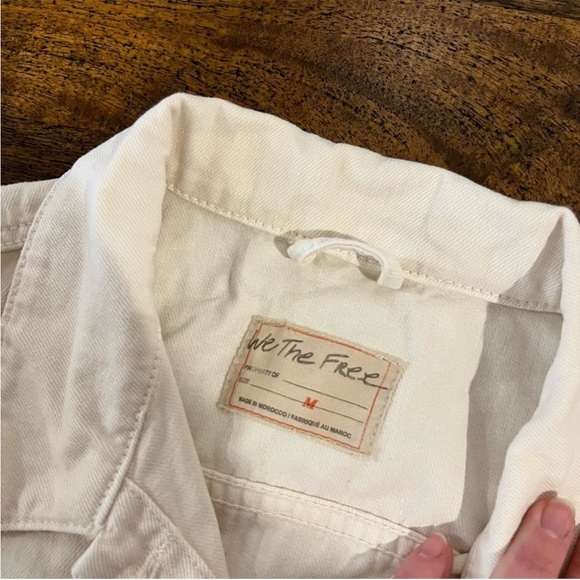 Free People Cream Jean Jacket - Picture 7 of 7